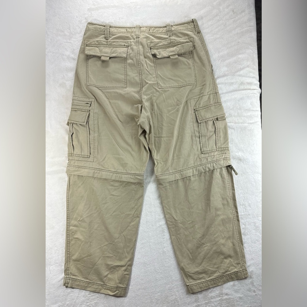Oldβ Navy Menβs Cargo Convertible Pants Khaki Beige 36x30 Zip-Off Hiking Outdoor - Picture 9 of 14